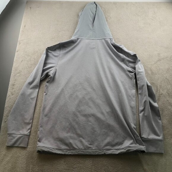 Vouri Men Hoodie Sweatshirt Large Gray Pullover Activewear Athleisure Drawstring - Picture 13 of 13